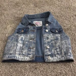Girls short sleeve jean jacket